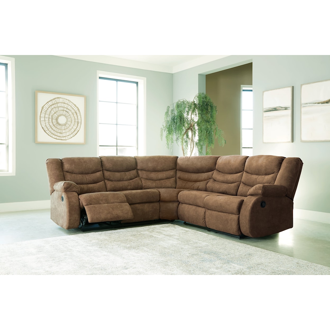 Signature Design by Ashley Furniture Partymate Reclining Sectional