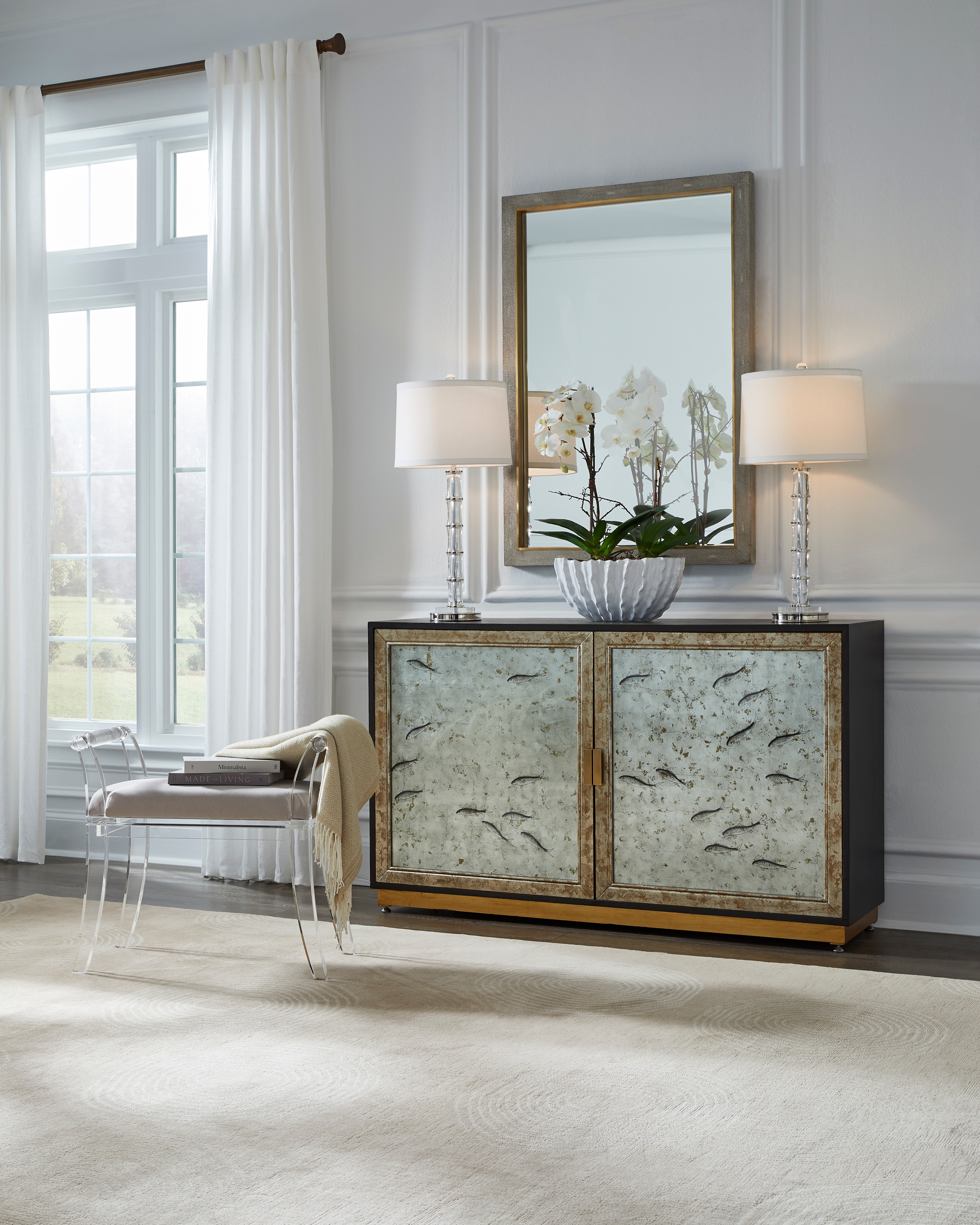 Chelsea House Chelsea House Misc Neoclassic Acrylic Bench