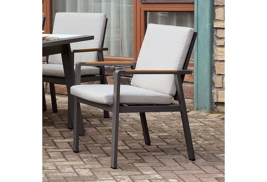 Alycia 6-Piece Outdoor Arm Chair Set at Household Furniture