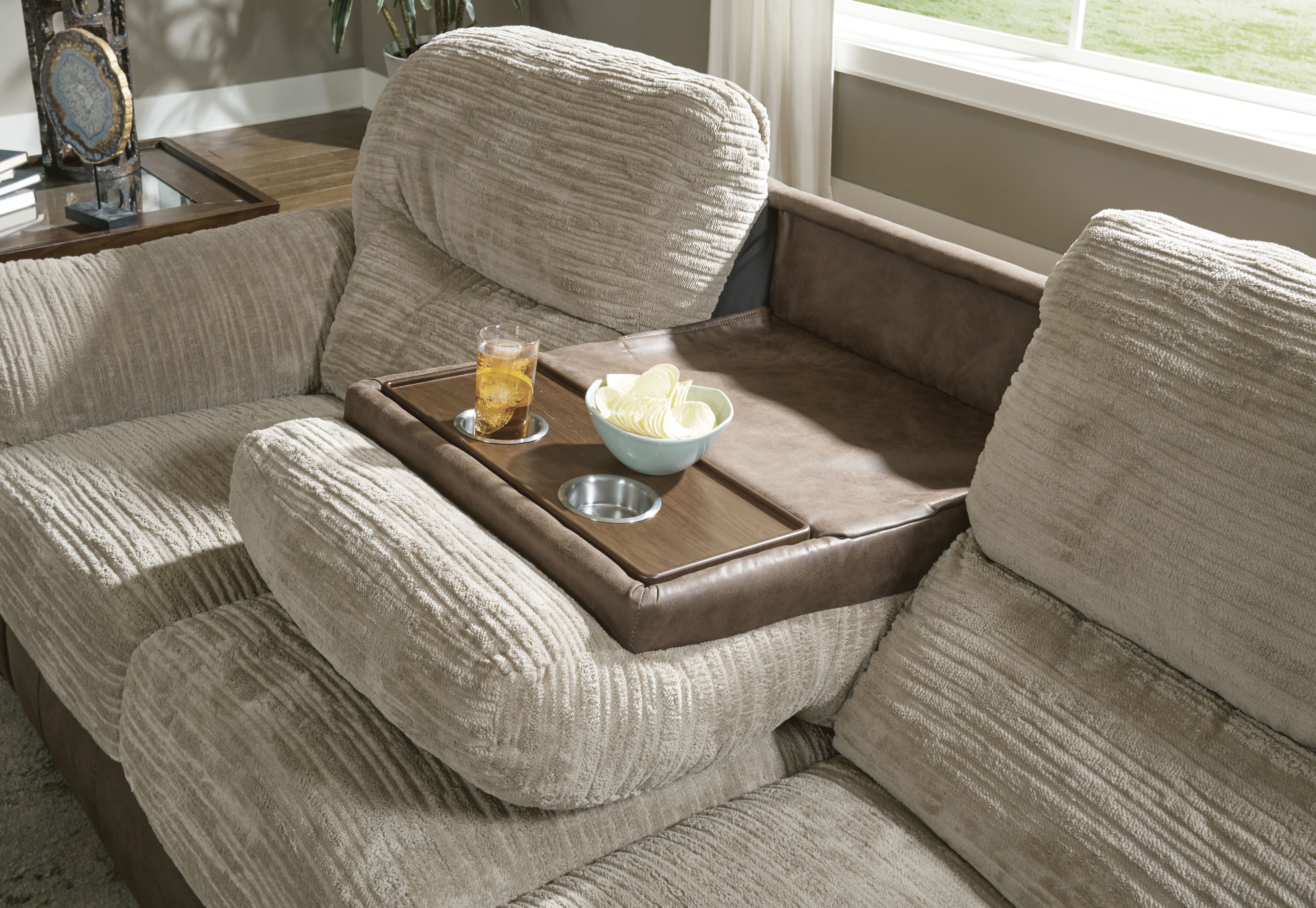 Jackson Furniture McMahon Sofa w/ Drop Down Table