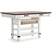 Counter Height Dining Table with Storage