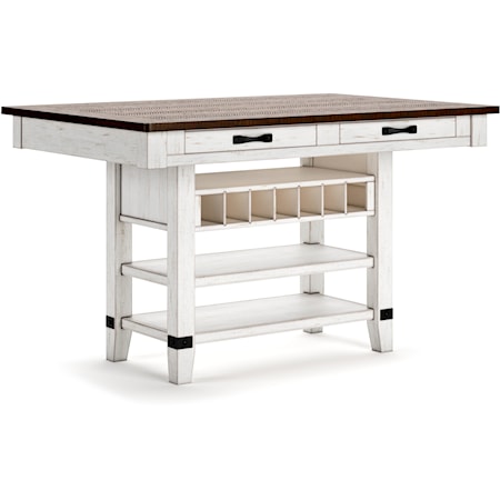 Counter Height Dining Table with Storage