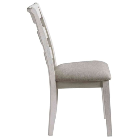 Upholstered Ladderback Side Chair