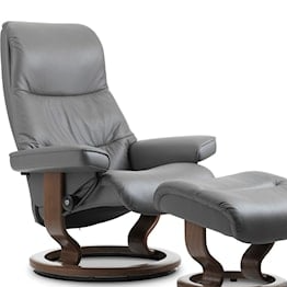 Medium Reclining Chair with Classic Base
