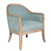 Accentrics Home Accent Seating Wood Frame Accent Chair