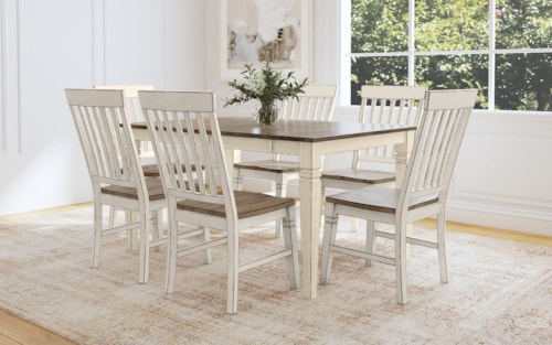 7-Piece Farmhouse Dining Set