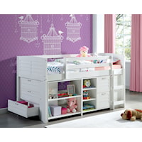 Casual Twin Loft Bed Complete Set