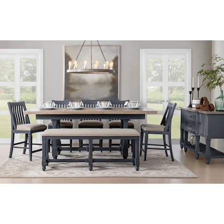 7-Piece Counter Height Table and Chair Set