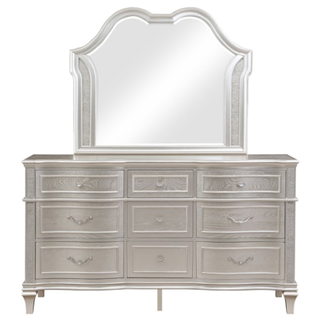 9-drawer Dresser w/ Mirror