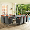 Modway Sojourn 90" Outdoor Dining Table