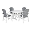 Ashley Furniture Signature Design Crescent Luxe 5-Piece Dining Set
