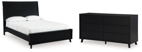 Queen Panel Bed And Dresser