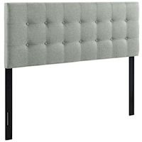 King Upholstered Fabric Headboard