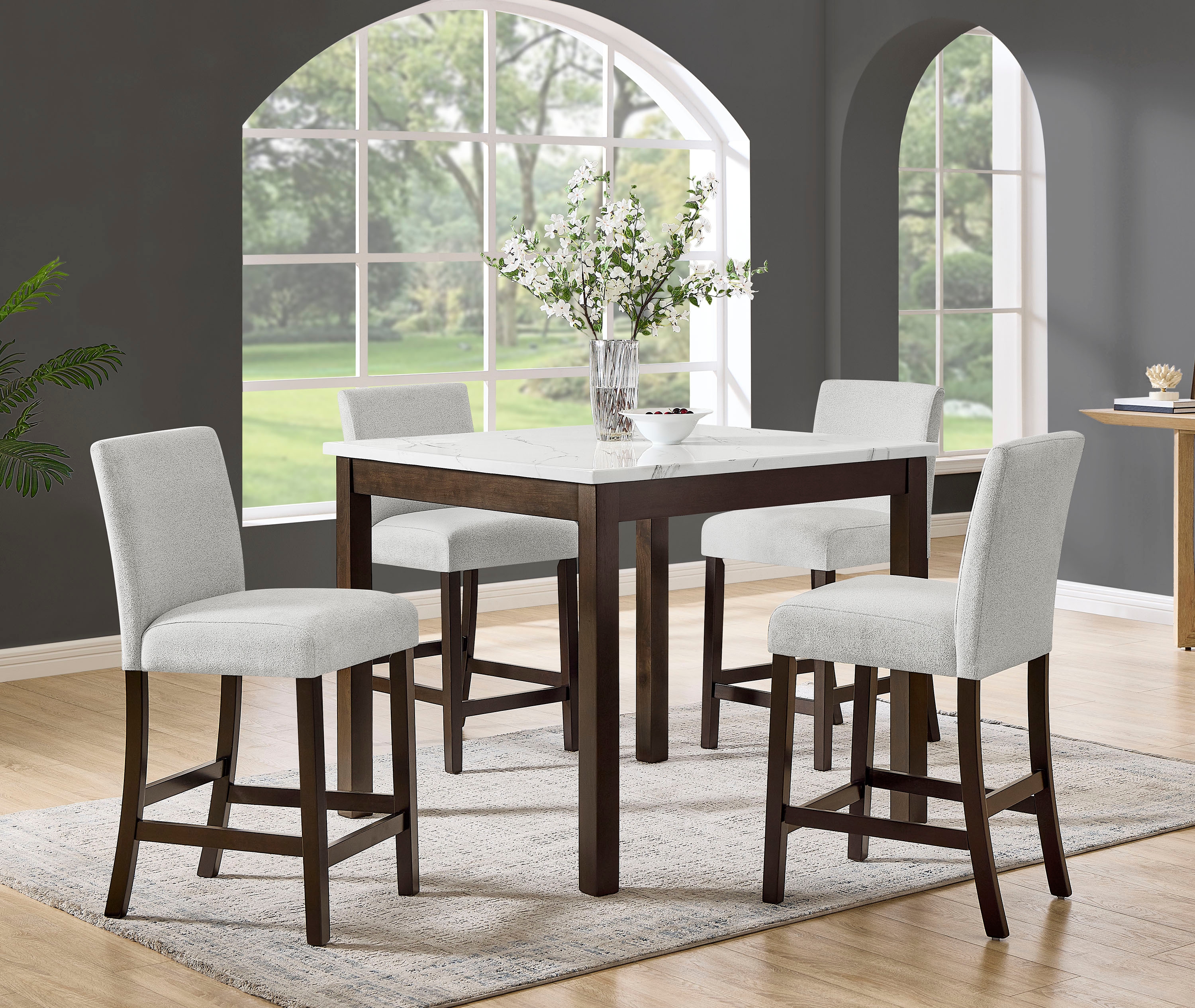 5-Piece Counter Height Dining Set