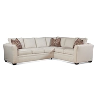 Transitional 2-Piece L-Shaped Sectional Sofa