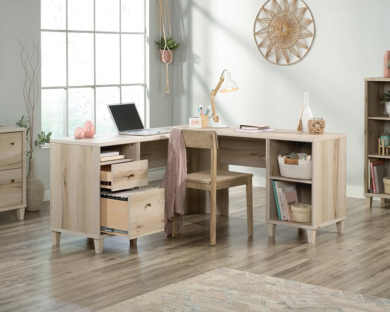 Sauder Willow Place L-Shaped Office Desk