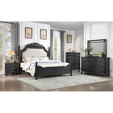 Kingsbury Traditional 5-Piece Queen Bedroom Set