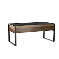 Contemporary Desk with Flip-Front Keyboard Drawer