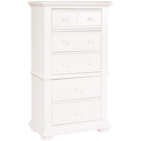 Cottage 5-Drawer Lingerie Chest with Dovetail Construction