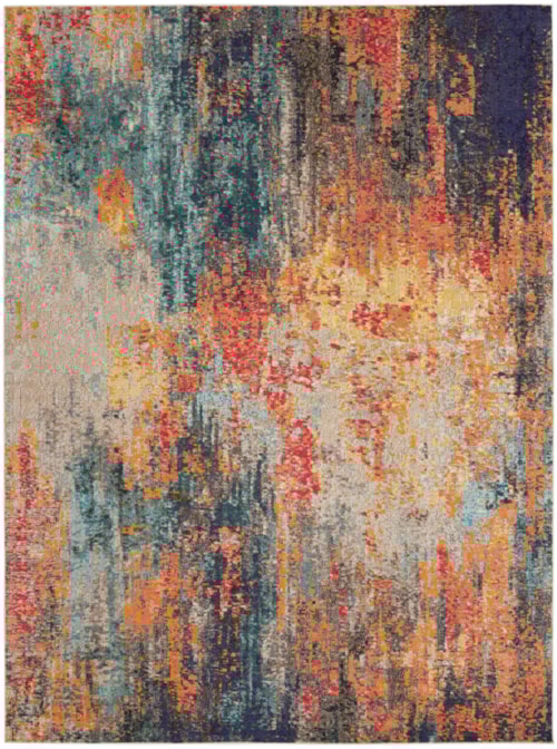 9' x 12' Multicolor Rectangle Rug