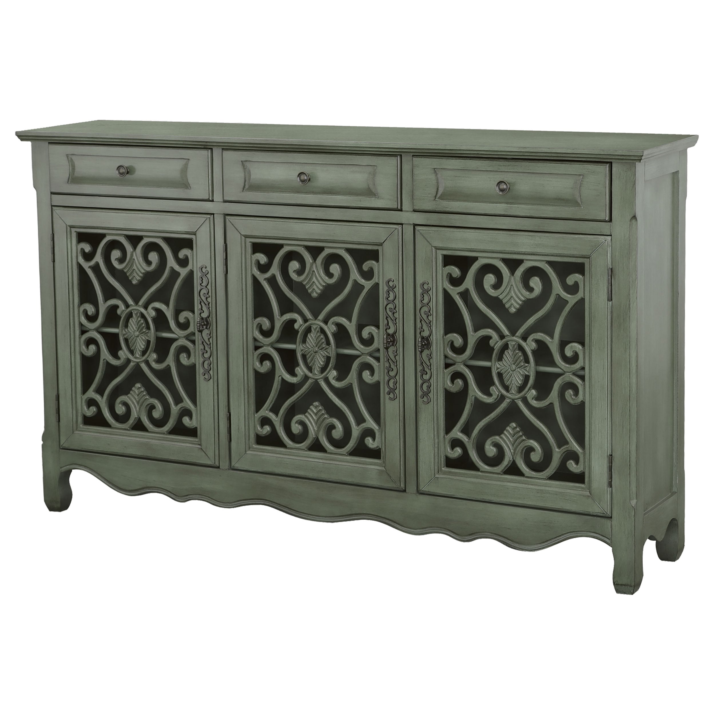 Coaster Madeline 3-drawer Scrollwork Accent Cabinet