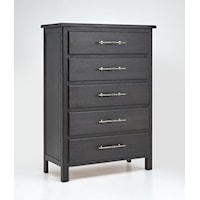 Contemporary 5-Drawer Bedroom Chest