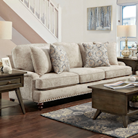 Katherine Transitional Sofa with Nailhead Trim