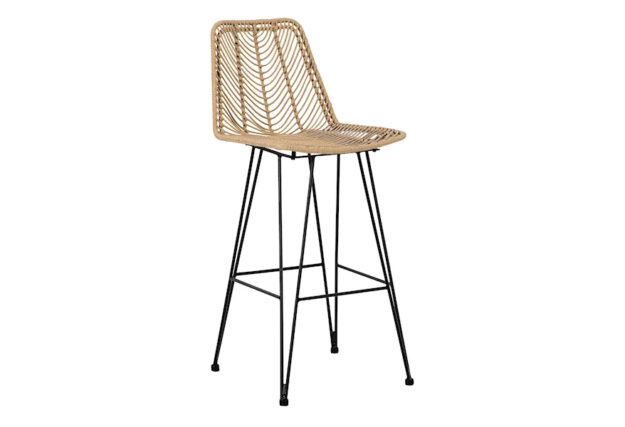 Angentree Bar Height Bar Stool by Signature Design by Ashley at Household Furniture