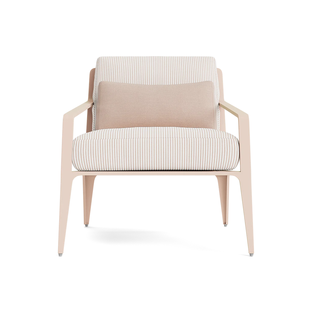 Modern Lounge Chair w/Lumbar Pillow