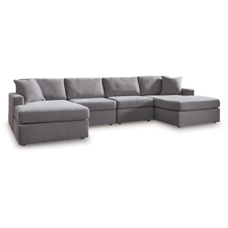 4-piece Double Chaise Sectional