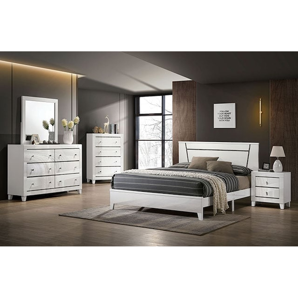 Furniture of America Magdeburg Queen Bedroom Group