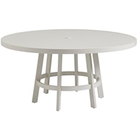 Outdoor Coastal Round Dining Table