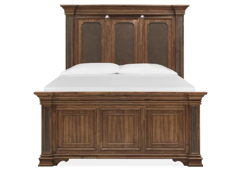 Lariat Bedroom Queen Panel Bed by Magnussen Home at Royal Furniture