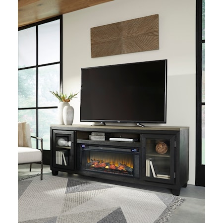 83&quot; TV Stand with Electric Fireplace