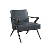 Contemporary Tanzania Leather Accent Chair