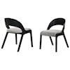 Armen Living Venus Mid-Century Modern Dining Accent Chairs Set