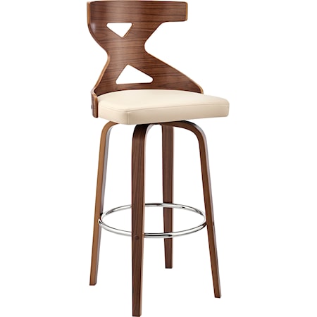 26" Swivel Upholstered Barstool