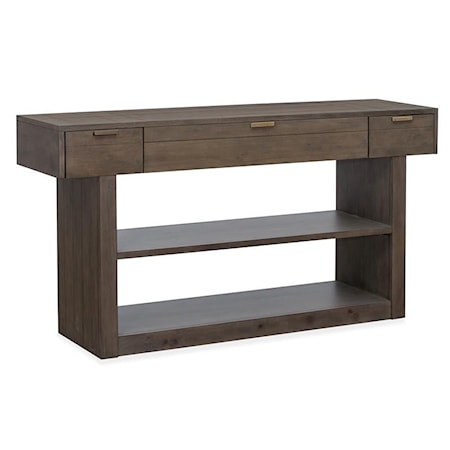 3-Drawer Rectangular Sofa Table