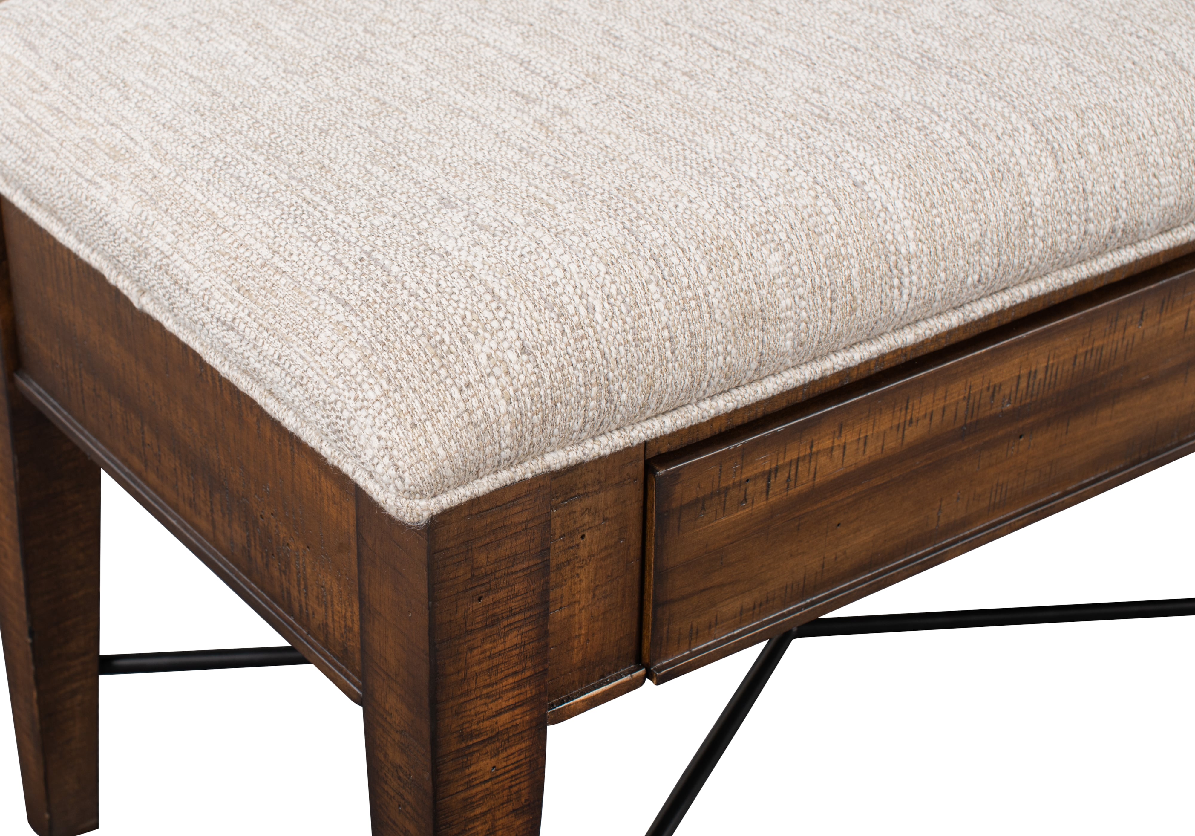 Sharon Bay Creek Bench w/Upholstered Seat