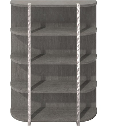 Modern Prado Etagere with Metal Accents