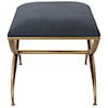 Uttermost Crossing Crossing Small Navy Bench