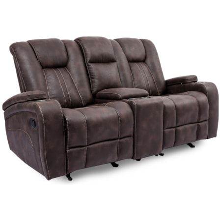 Reclining Loveseat with Console