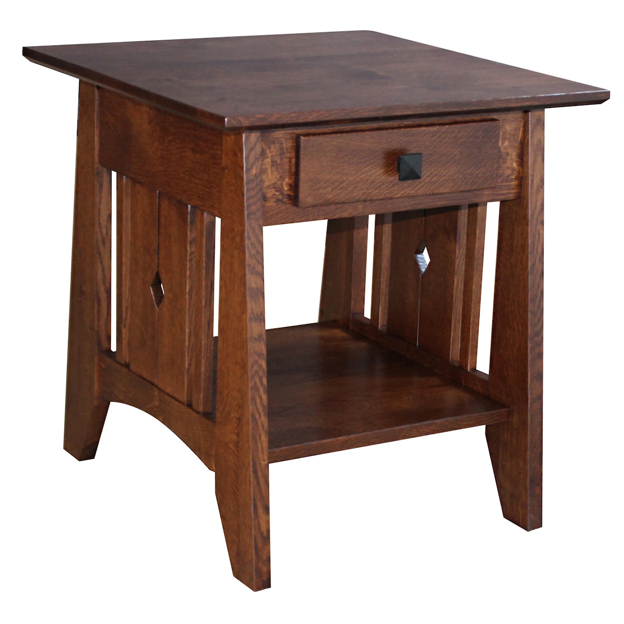 Ashery Woodworking Tempe Mission Customizable Solid Wood End Table