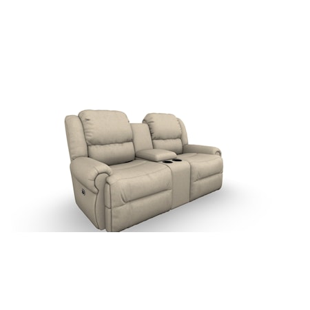 Power Reclining Space Saver Console Loveseat