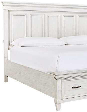 King Panel Storage Bed