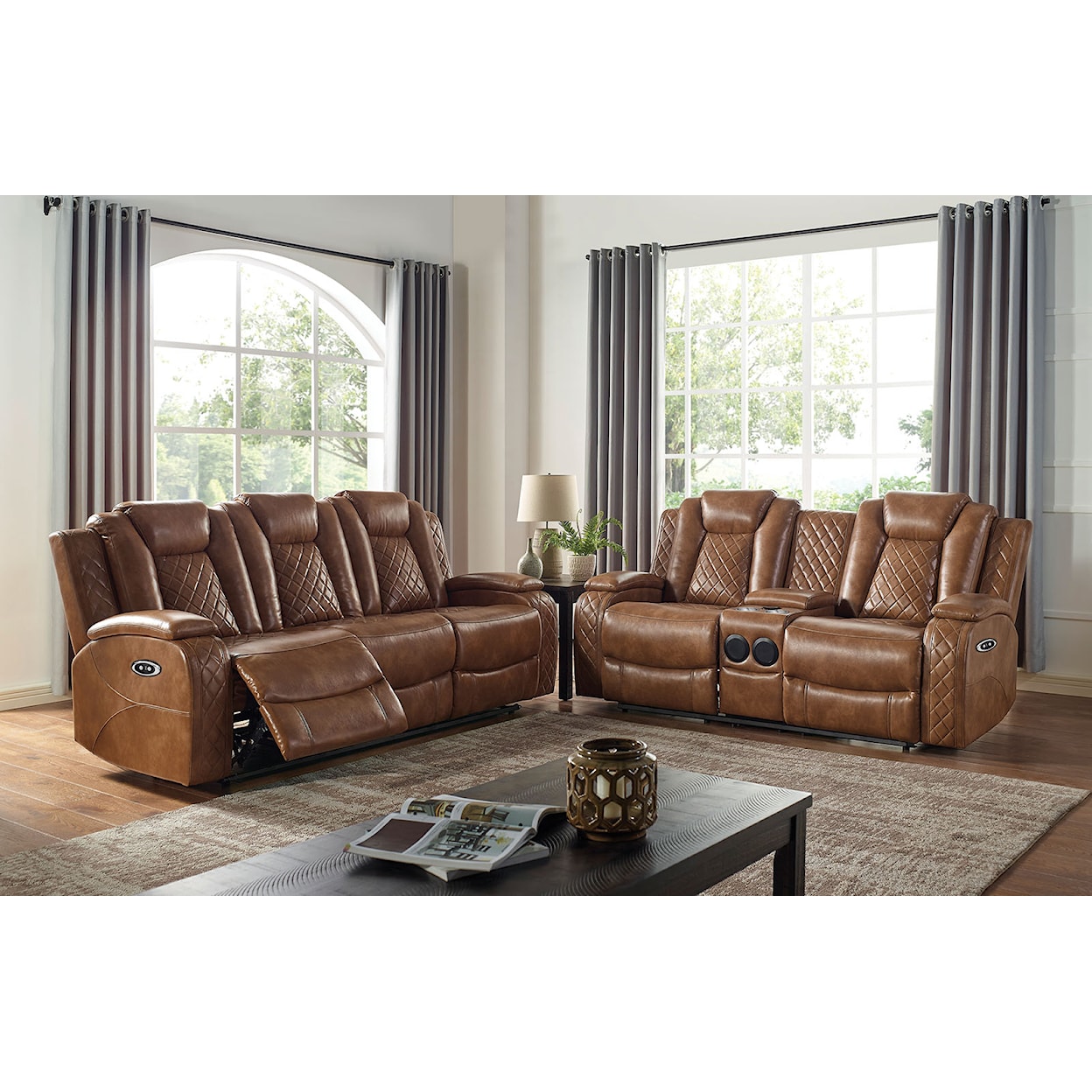 Furniture of America - FOA Alexia Power Loveseat