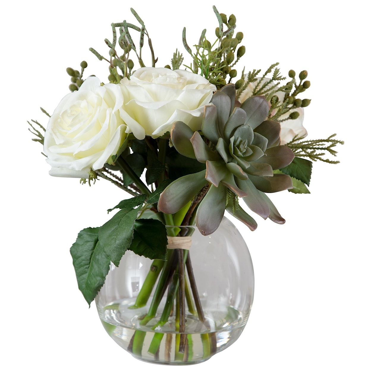 Uttermost Accessories Belmonte Floral Bouquet & Vase