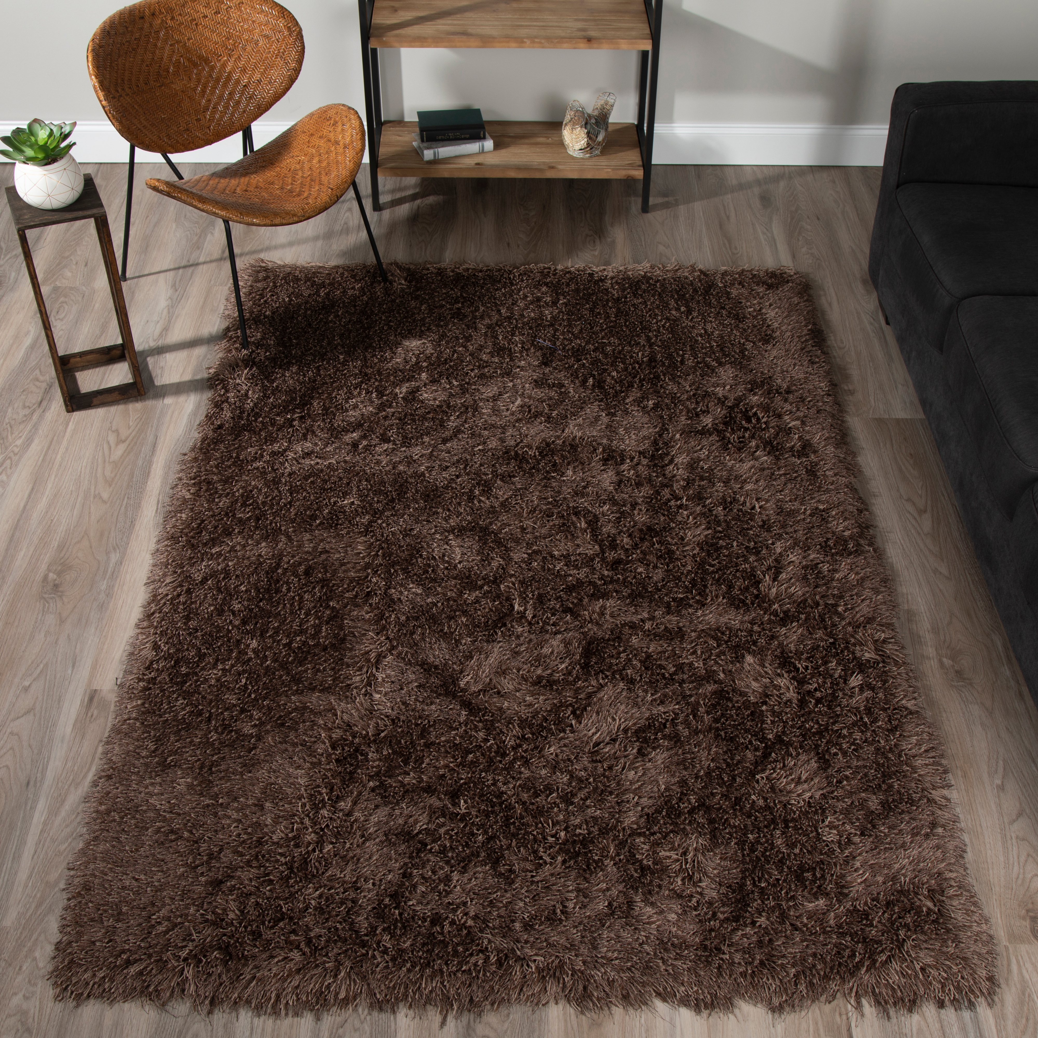 Chocolate 3'6"X5'6" Area Rug