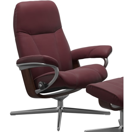 Medium Reclining Chair with Cross Base