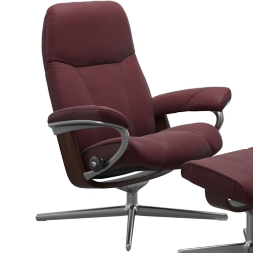 Medium Reclining Chair with Cross Base